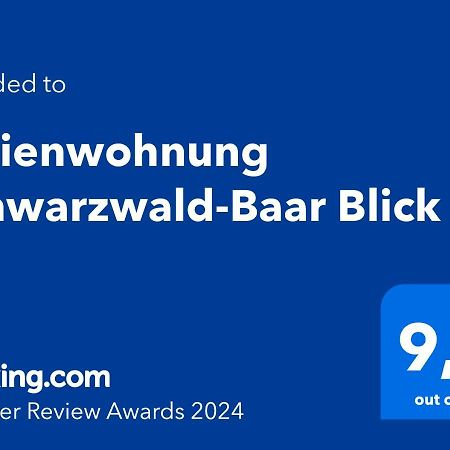 Ferienwohnung Schwarzwald-Baar Blick Donaueschingen Exterior foto